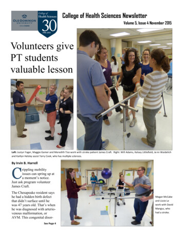 Volunteers Give PT Students Valuable Lesson