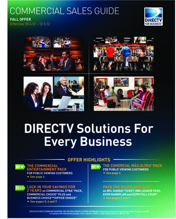DIRECTV Solutions For Every Business