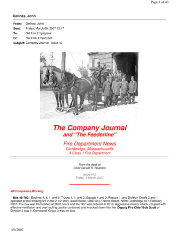The Company Journal - Cambridge, Ma