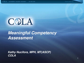 Meaningful Competency Assessment - COLA