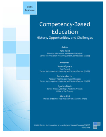 Competency-Based Education - UMGC