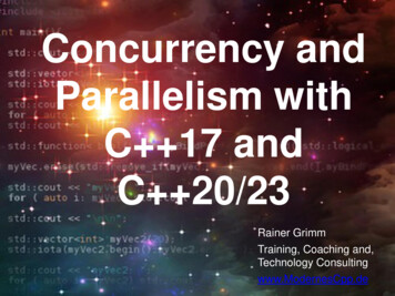 Concurrency And Parallelism With C 17 And C 20/23