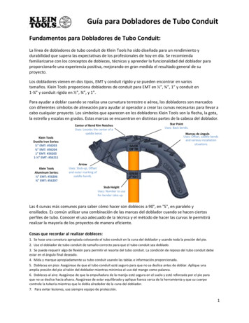 Guía Para Dobladores De Tubo Conduit - Klein Tools