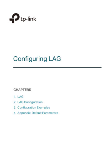 Configuring LAG - Static.tp-link 