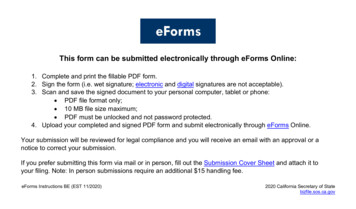 This Form Can Be Submitted Electronically Through EForms .