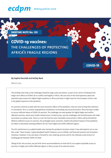 COVID-19 Vaccines: The Challenges Of Protecting Africa's .