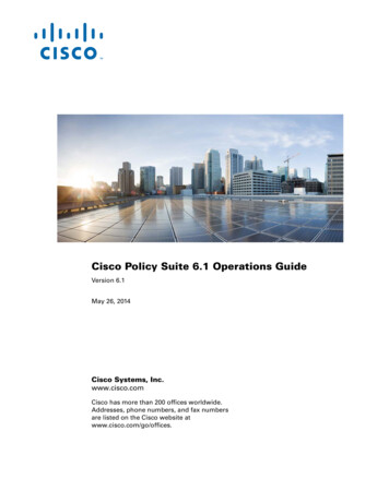 CPS Operations Guide - Cisco