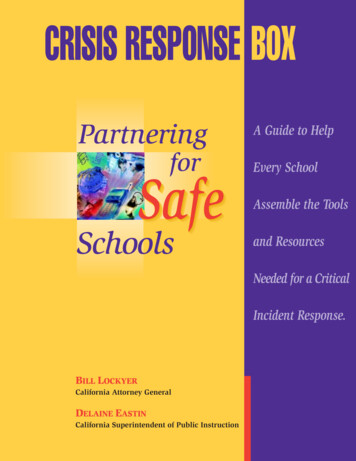Partnering A Guide To Help For Every School Safe