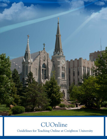 Provided By The Center For Academic . - Creighton University