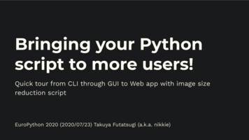 Bringing Your Python