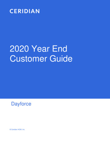 2020 Year End Customer Guide - Cloud HCM Software
