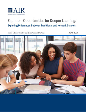 Equitable Opportunities For Deeper Learning