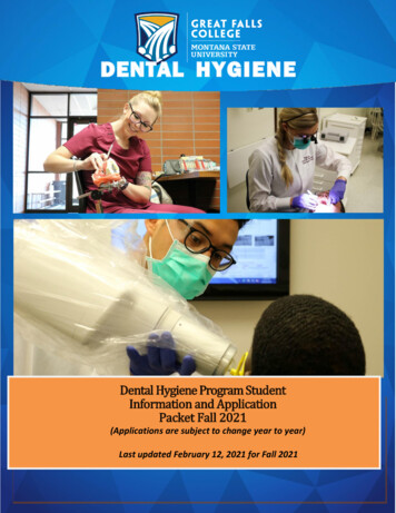 Dental Hygiene Application - GFC MSU