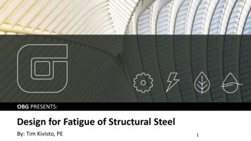 Design For Fatigue Of Structural Steel