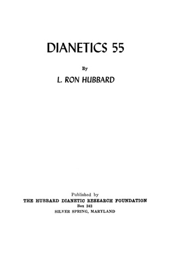 DIANETICS 55 - First Independent Church Of Scientology