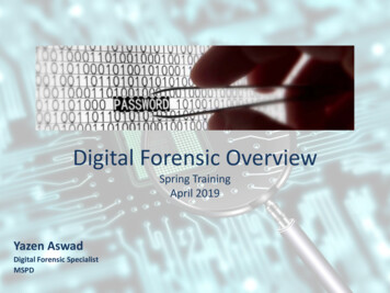 Digital Forensic Overview