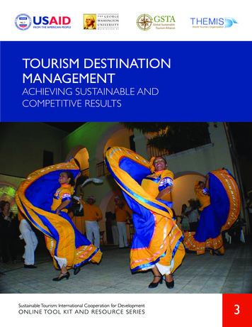 Tourism Destination Management - USAID