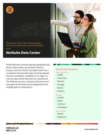 NetSuite Data Center