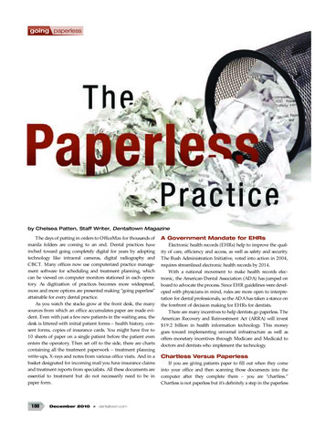 Going Paperless - Where The Dental Community Lives 
