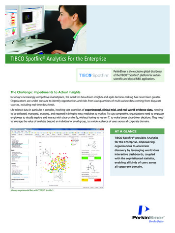 TIBCO Spotfire Analytics For The Enterprise