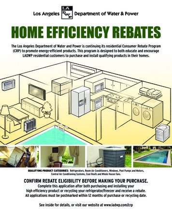 Home EffiCienCy RebAtes