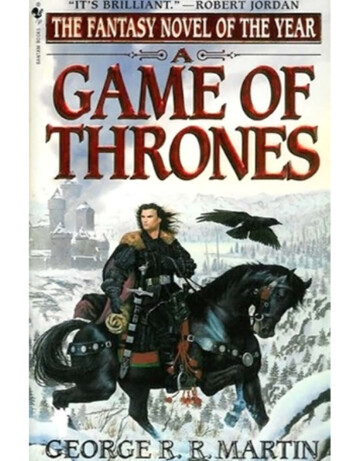 A Game Of Thrones - Nothuman