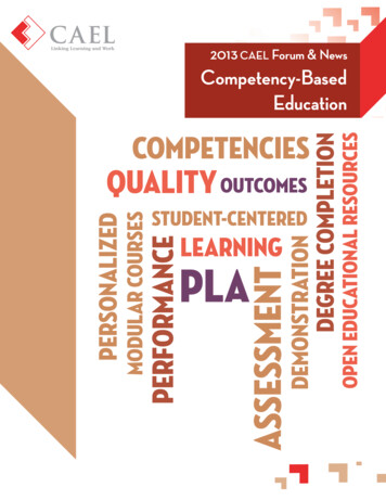 2013 Competency-Based Education
