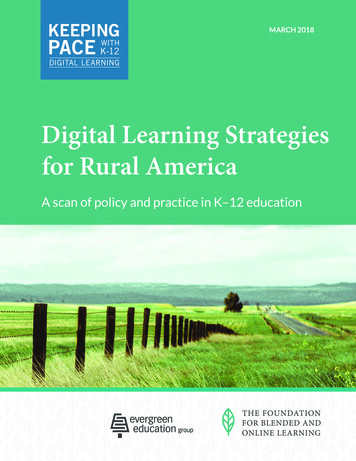 Digital Learning Strategies For Rural America