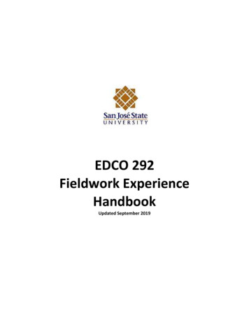 EDCO 292 Handbook FINAL - Pdp.sjsu.edu