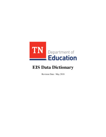 EIS Data Dictionary 2018/19 - TN