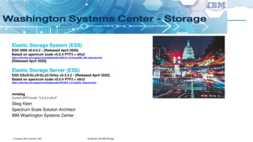 Elastic Storage System (ESS) - IBM