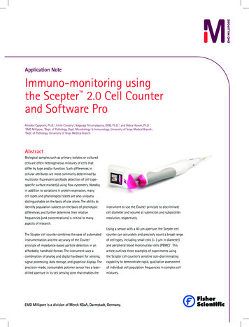 Application Note Immuno-monitoring Using The Scepter 2.0 .