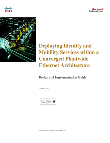 Deploying Identity And Mobility Services Within A .