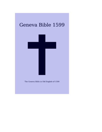 Ii GenevaBible1599 - World English Bible