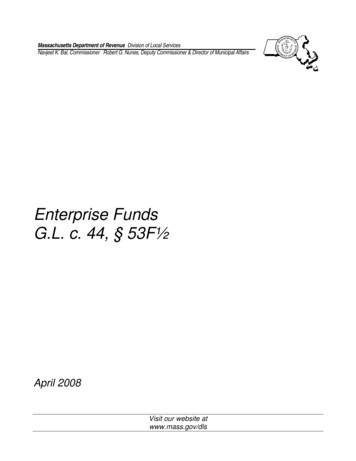 Enterprise Funds G.L. C. 44, § 53F½