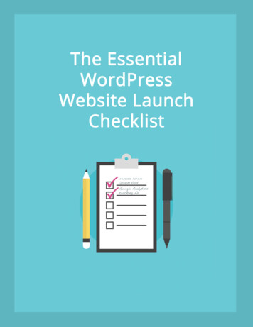 Essential WordPress Site Launch Checklist