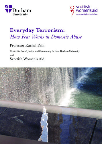 Everyday Terrorism - Scottish Women's Aid