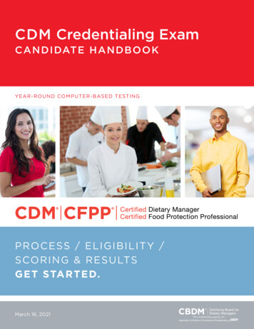 CDM Credentialing Exam