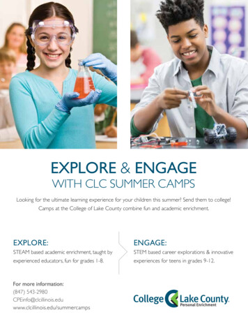Explore And Engage With CLC Summer Camps Brochure