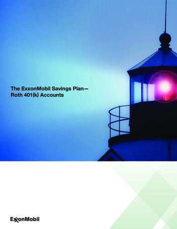 The ExxonMobil Savings Plan— Roth 401(k) Accounts