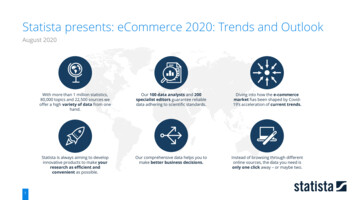 Statista Presents: ECommerce 2020: Trends And Outlook