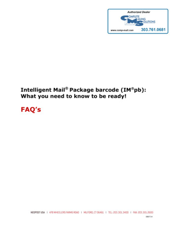 Intelligent Mail Package Barcode (IM Pb): What You Need To .