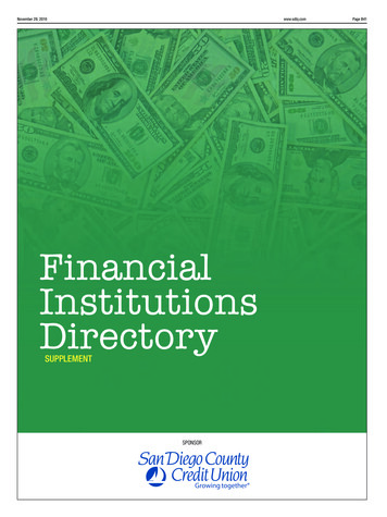 Financial Institutions Directory