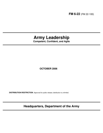 Army Leadership: Competent, Confident, And Agile