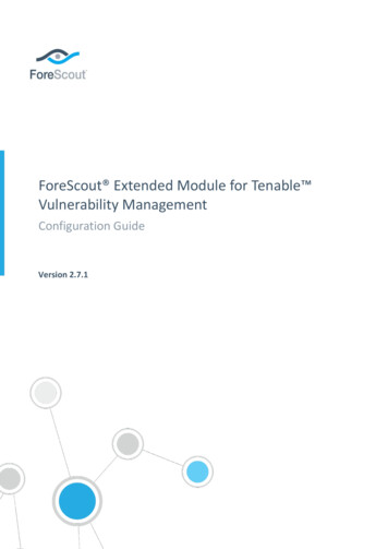 ForeScout Extended Module For Tenable Vulnerability .