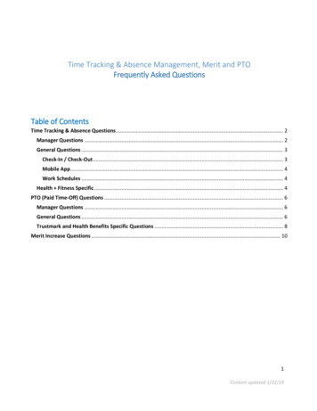 Time Tracking & Absence Management, Merit And PTO .