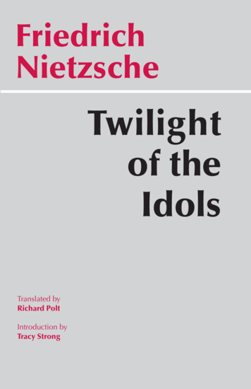 Twilight Of T He Idols - Faculty.umb.edu
