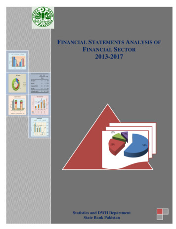 FINANCIAL STATEMENTS ANALYSIS OF FINANCIAL SECTOR 