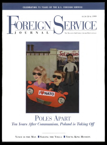The Foreign Service Journal, June 1999