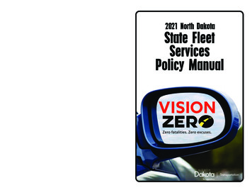 State Fleet Services Policy Manual - North Dakota